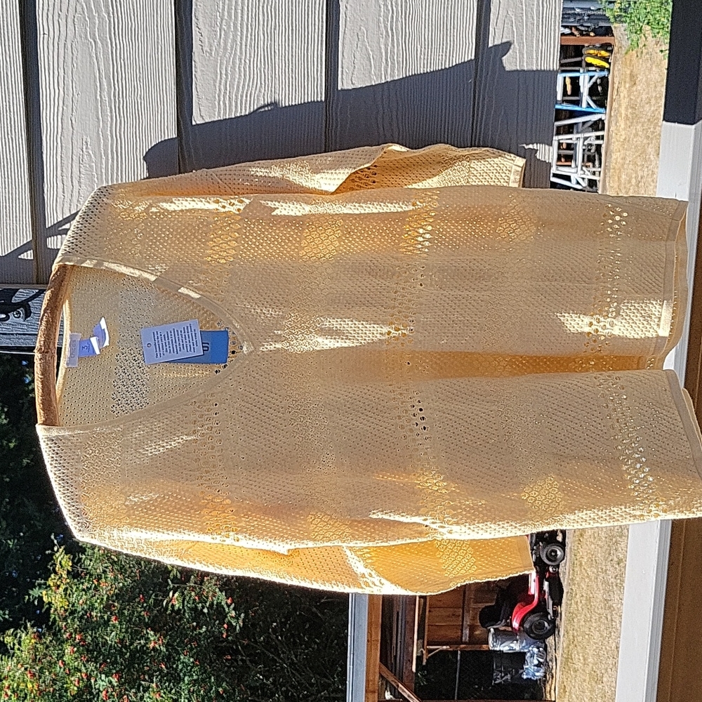 NWT Chico's Tobie Texture Yellow Sweater